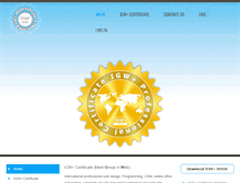 Tablet Screenshot of igwcertificate.com